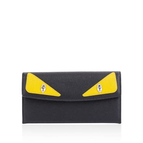 fendi simply monster eye wallet.